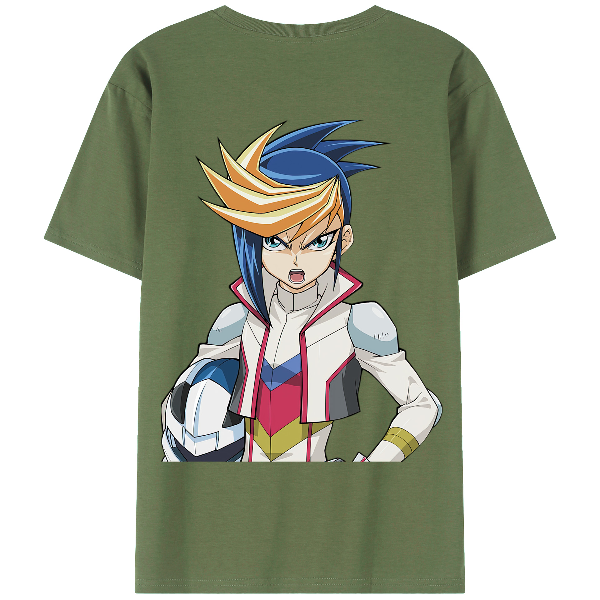 （画像用） 遊☆戯☆王 Yu-Gi-Oh! 綿100％ メンズ半袖Tシャツ（バックプリント） 通気性